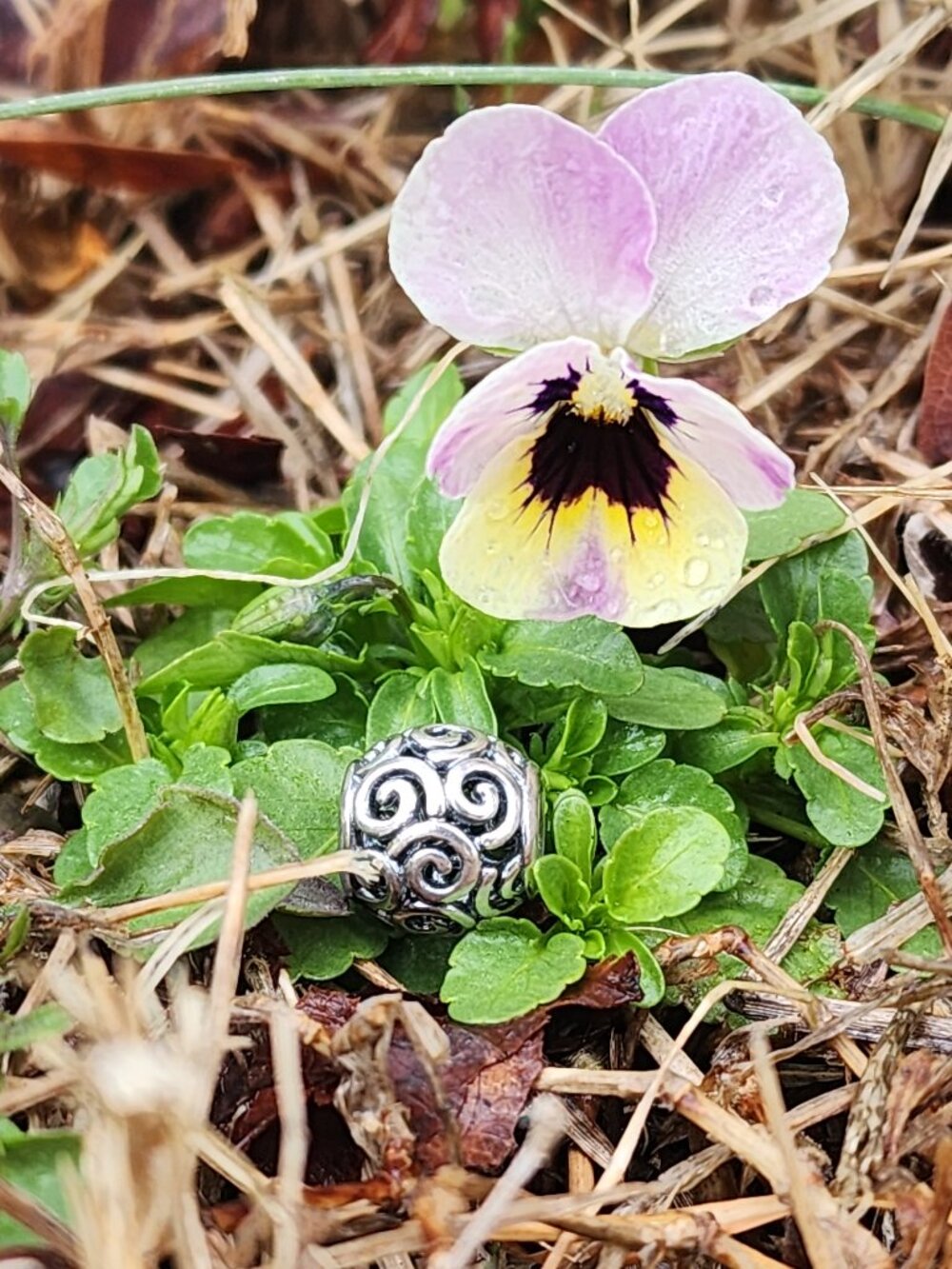 Retired Sterling Silver Ocean Breeze Openworks Bead